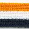 Mandarin Orange×Off White×Night Blue