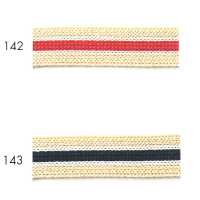 114-1207 Striped Knit Tape[Ribbon Tape Cord] DARIN Sub Photo
