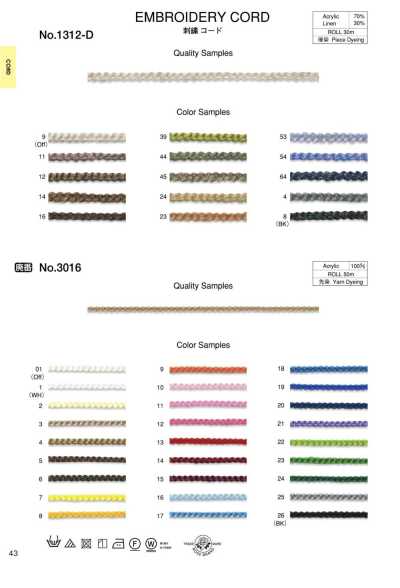 1312-D Embroidery Cord Approx. 5 Mm