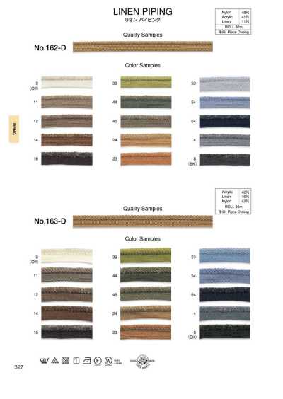 162-D Linen Piping (Approx. 9 Mm)