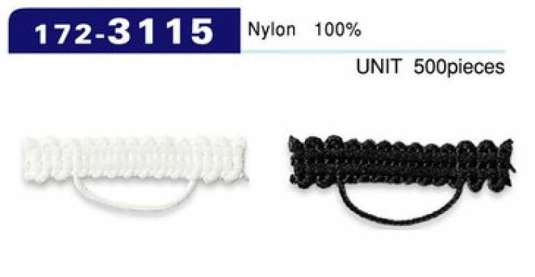 172-3115 Button Loop, Braided Cord Type, 5mm X 30mm (Pack Of 500)