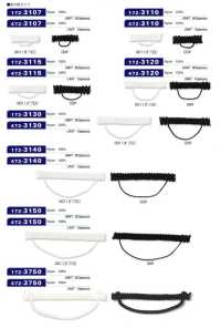 172-3120 Button Loop Braided Type, Horizontal, 33mm (300 Pieces)[Button Loop Frog Button] DARIN Sub Photo