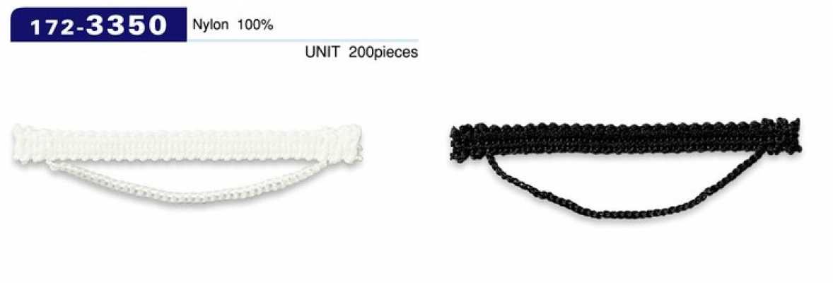 172-3350 Button Loop, Chain Cord Type, Approx. 7mm (H) X 70mm (W) (200 Pcs)