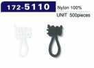 172-5110 Button Loop Braid Type Total Length 18mm (500 Pieces)