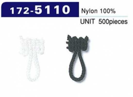 172-5110 Button Loop, Braided Cord Type, Total Length 18 Mm (Pack Of 500)