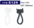 172-5120 Button Loop Braided Type Total Length 30mm (500 In A Pack)