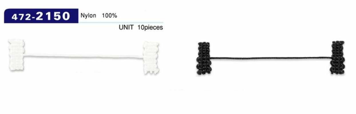472-2150 Button Loop Lining Stopper Braided Cord Type Total Length 62 Mm (10 Pcs)