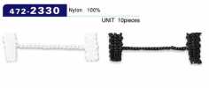 472-2330 Button Loop Lining Stopper, Chain Cord Type, Overall Length 44 Mm (Pack Of 10)