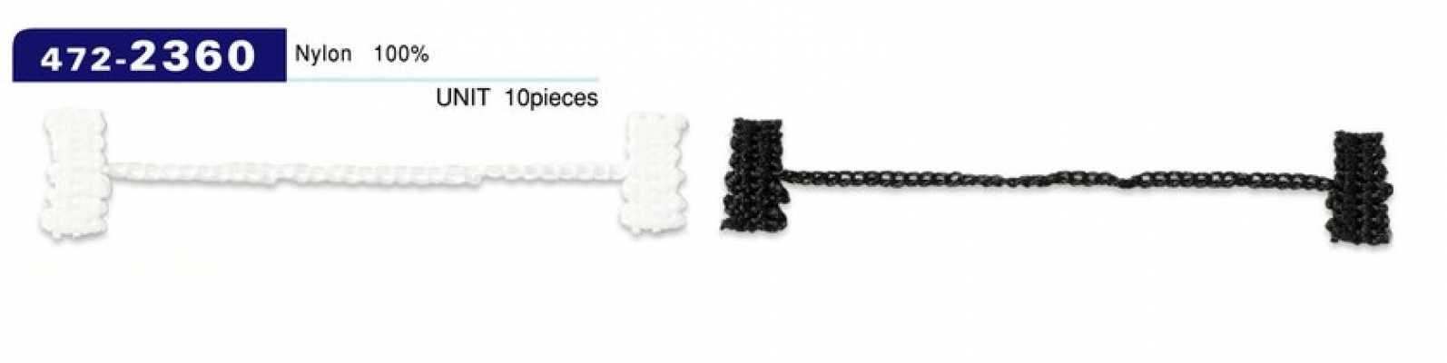 472-2360 Button Loop Lining Stopper, Chain Cord Type, Overall Length 75 Mm (Pack Of 10)