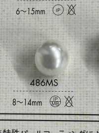 486MS Pearl-like Urea Material With Half-ring Shank Button DAIYA BUTTON(DAIYA BUTTON) Sub Photo