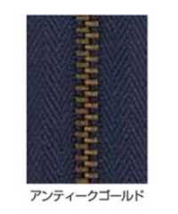 4YGKBC YZiP® Zipper (For Jeans) Size 4 Antique Gold Closed YKK Sub Photo