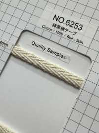 6253 Woven Cotton Tube Tape[Ribbon Tape Cord] ROSE BRAND (Marushin) Sub Photo