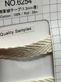 6254 Cotton Thick Twill Tape (1.3 Mm Thick)[Ribbon Tape Cord] ROSE BRAND (Marushin) Sub Photo