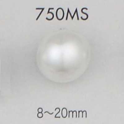 750MS Pearlescent Urea Resin Half-ring Shank Button