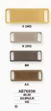AB7683N Brass Sew-on Metal Plate