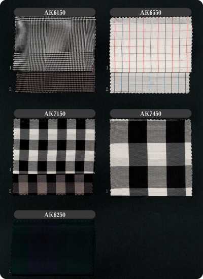 AK6250 LOISOR Yarn Dyed Cupro Check Sleeve Lining