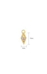 AKP8467N Rhinestone Rhombus Zipper Point (Pull Tab) IRIS Sub Photo