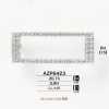 AZP6423 Glass/brass Buckle