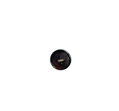 BS8S 4-hole Rimmed Black Mother-of-pearl Shell Button