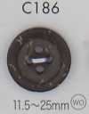 C186 Natural Wood 4-hole Button