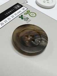 COR30 [Buffalo Style] 4-hole Button, Shiny, With Border NITTO Button Sub Photo