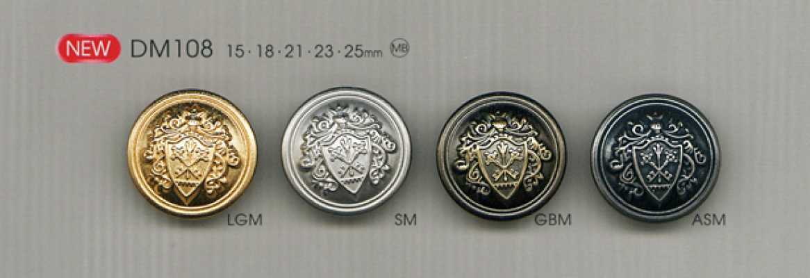 DM108 Elegant, Premium-feel Metal Button For Jackets