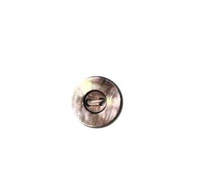 EX527 2-Hole Rimmed Black Mother Of Pearl Shell Button