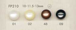 FP210 DAIYA BUTTONS Shell Polyester Buttons (Hemispherical)