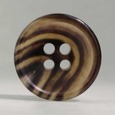 HB160 Real Buffalo Horn 4-hole Button