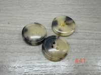 HBF590 Real Buffalo Horn Horn, 4-hole Button IRIS Sub Photo
