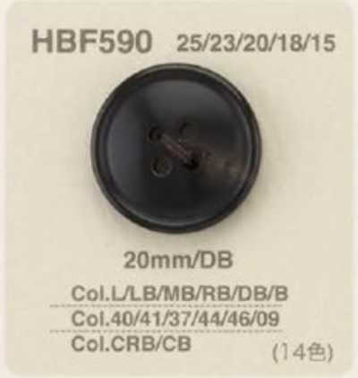 HBF590 Real Buffalo Horn 4-hole Button