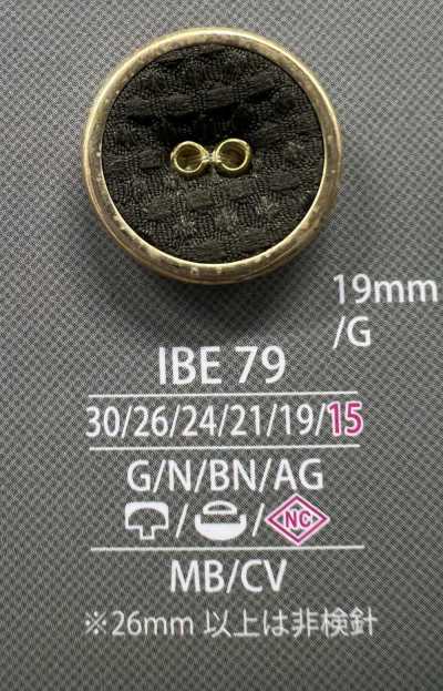 IBE79 Eyelet Cap And Close Post Covered Button