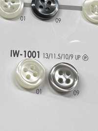 IW1001 Polyester Resin Button With 4 Front Holes IRIS Sub Photo