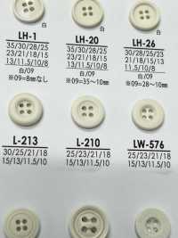 L210 Buttons For Dyeing From Shirts To Coats IRIS Sub Photo