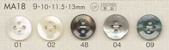 MA18 DAIYA BUTTONS Shell-Look Polyester Button
