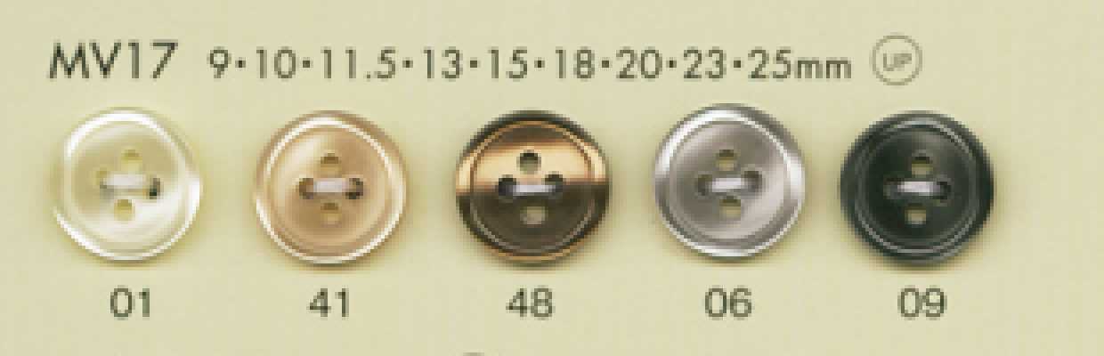 MV17 DAIYA BUTTONS Shell-look Polyester Button