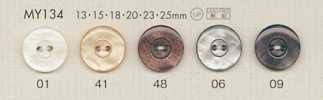 MY134 DAIYA BUTTONS Shell-style Polyester Button