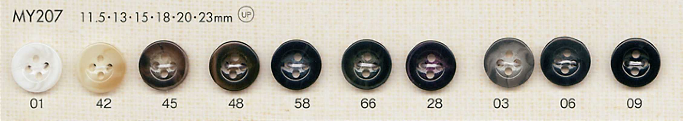 MY207 Elegant 4-Hole Polyester Button