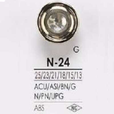 N24 ABS Resin Rectangle Ring Half-Ring Shank Button