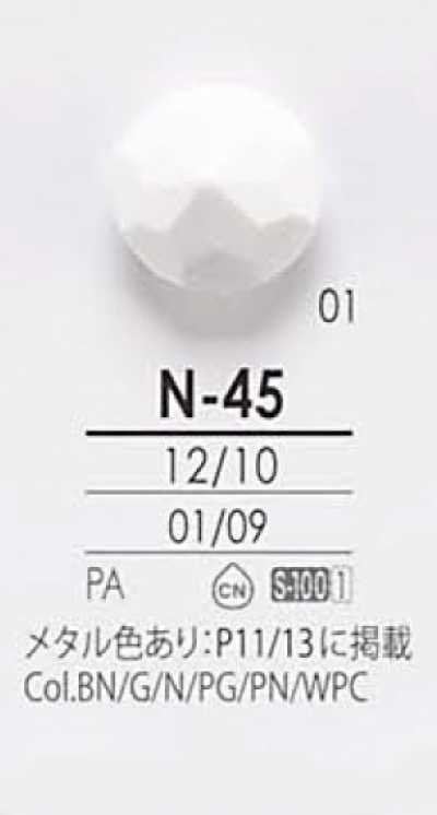 N45 Buttons For Metal Color And Dyeing