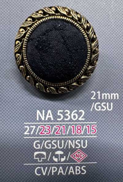 NA5362 Cap And Close Post Combination Covered Button
