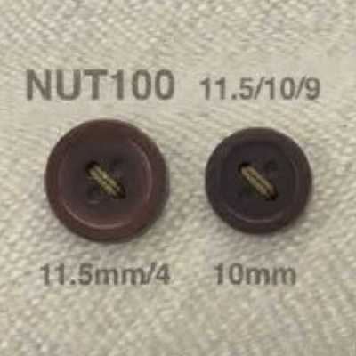 NUT100 Nut 4-hole Button