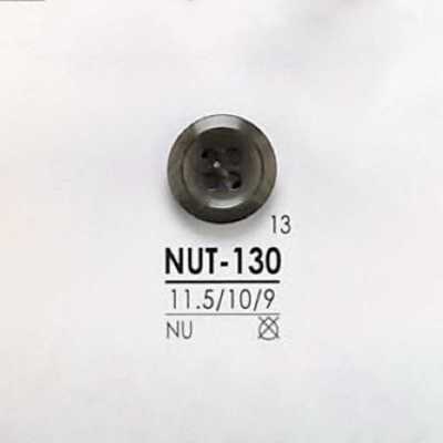 NUT130 Natural Material Nut 4-Hole Button