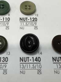 NUT140 Button With 2 Front Holes Made Of Nut IRIS Sub Photo