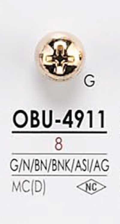 OBU4911 Screw Motif Metal Button