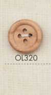 OL320 Natural Material Wood 4-hole Button
