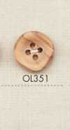 OL351 Natural Material Wood 4-hole Button