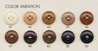 ONT01H Natural Material Corozo Nut 4-hole Button DAIYA BUTTON Sub Photo