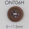 ONT06H Natural Material Corozo Nut With Edge 4 Hole Button