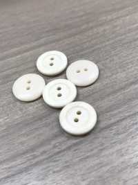 OP125 Natural 2-hole Polyester Button DAIYA BUTTON Sub Photo